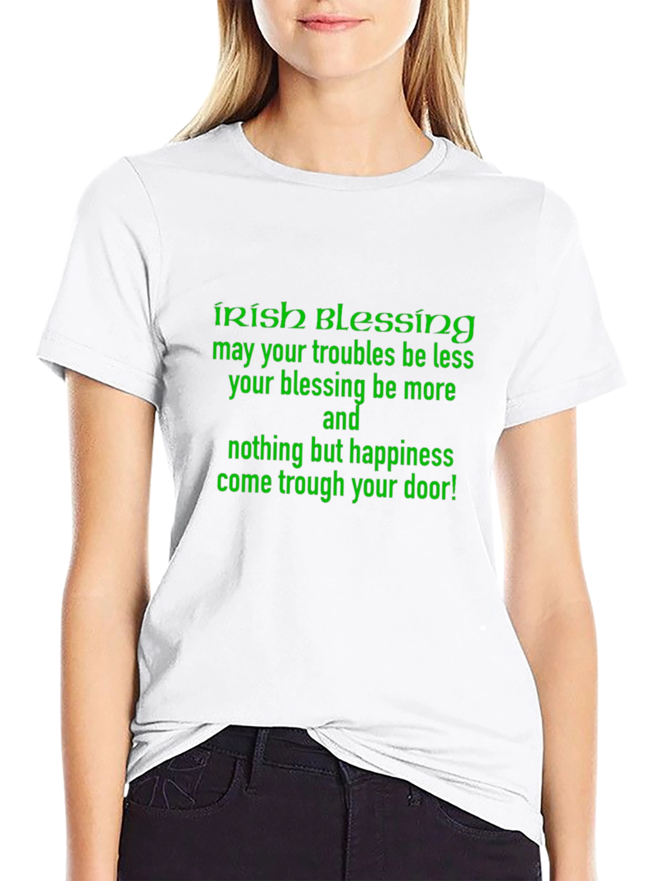 Irish Blessing Graphic Tee - Black