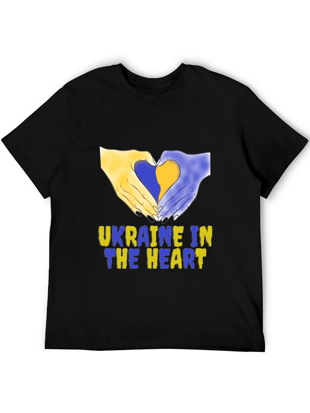 Ukraine in Heart T-Shirt - Support Ukraine