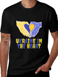 Ukraine in Heart T-Shirt - Support Ukraine