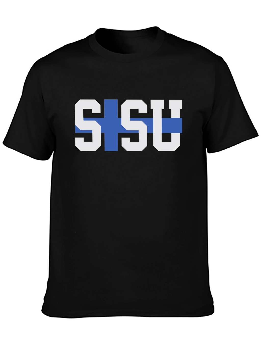 Sisu Finland Flag Graphic Tee - Black T-Shirt