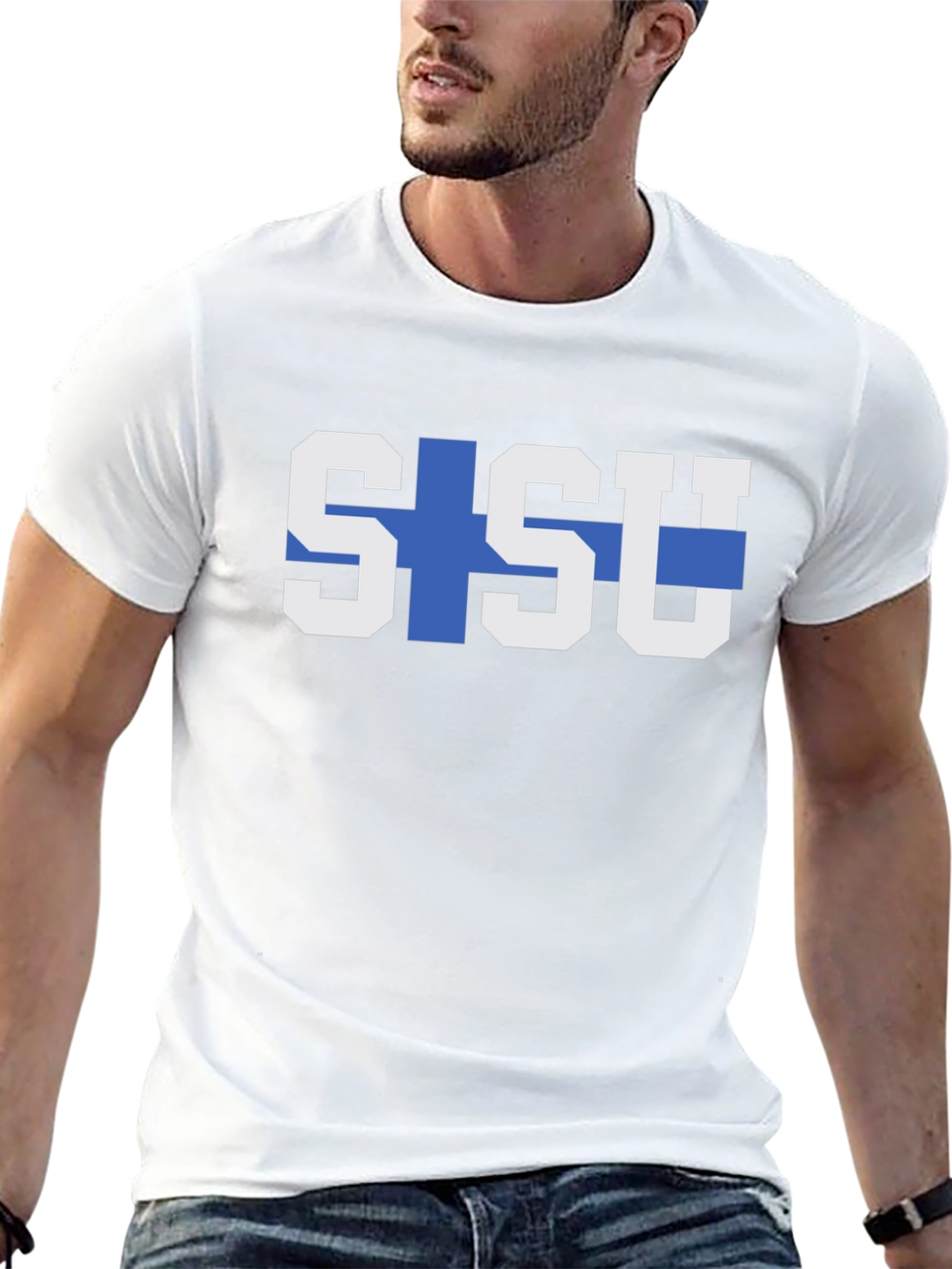 Sisu Finland Flag Graphic Tee - Black T-Shirt