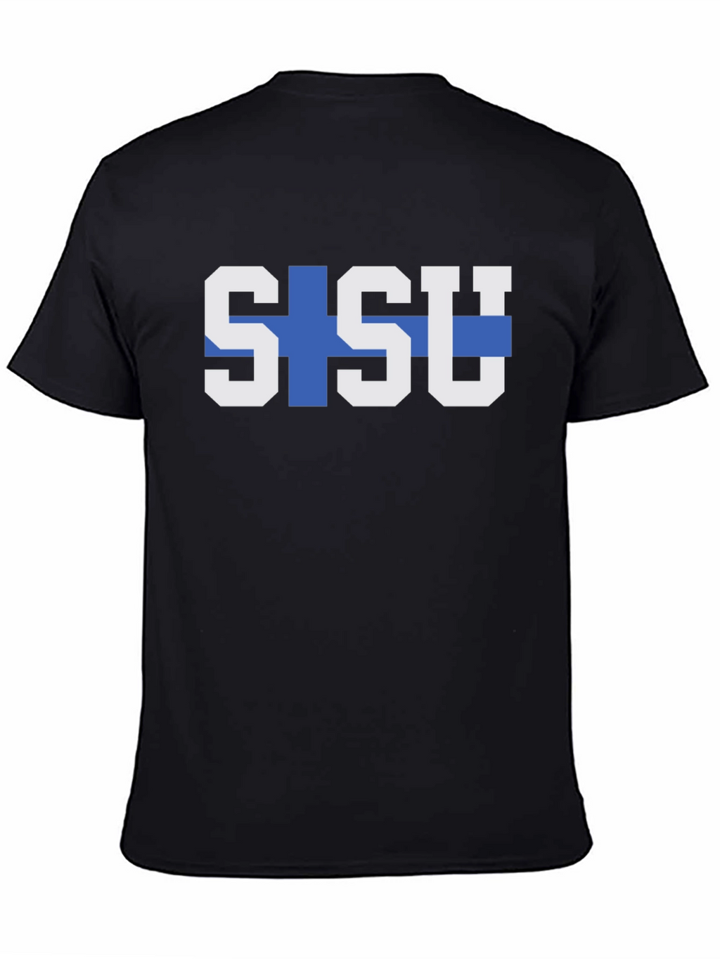 Sisu Finland Flag Graphic Tee - Black T-Shirt