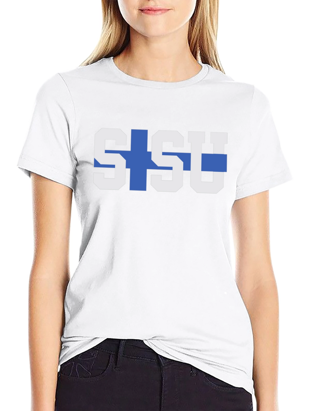 Sisu Finland Flag Graphic Tee - Black T-Shirt