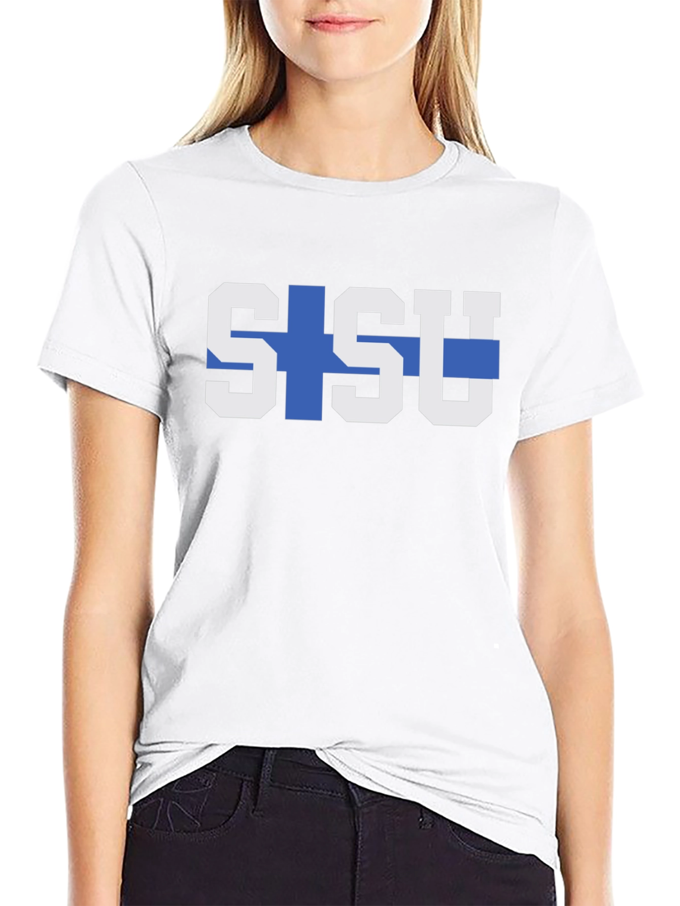 Sisu Finland Flag Graphic Tee - Black T-Shirt