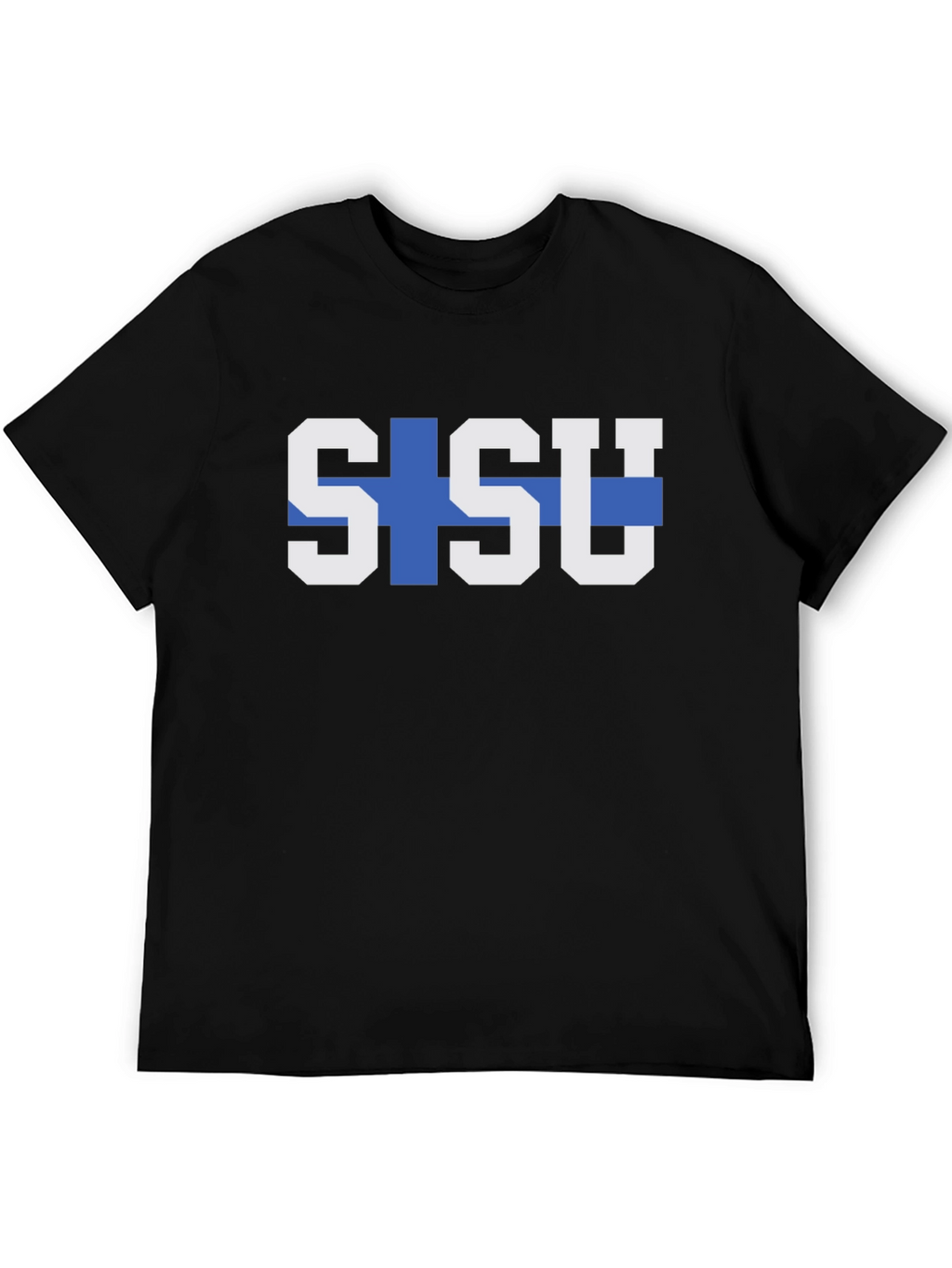Sisu Finland Flag Graphic Tee - Black T-Shirt