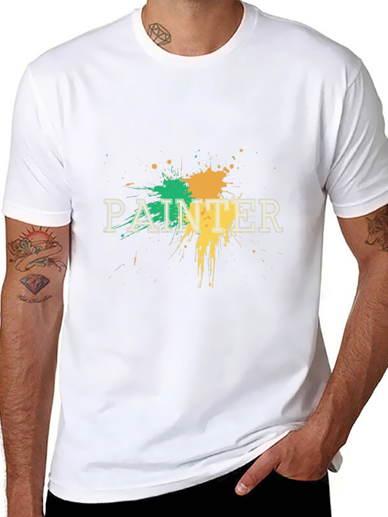 Painter Splatter T-Shirt - Artistic Design