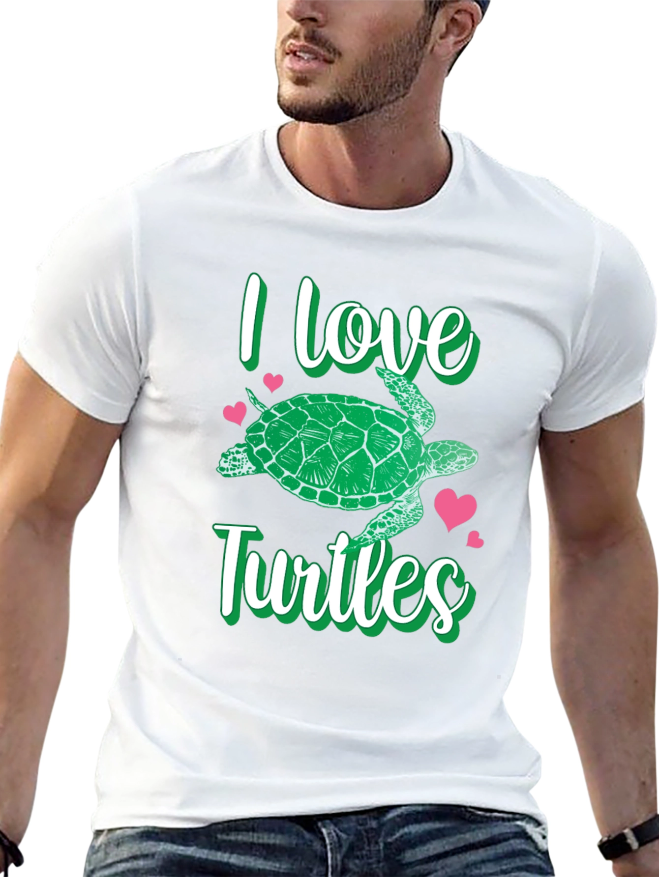 I Love Turtles Graphic T-Shirt