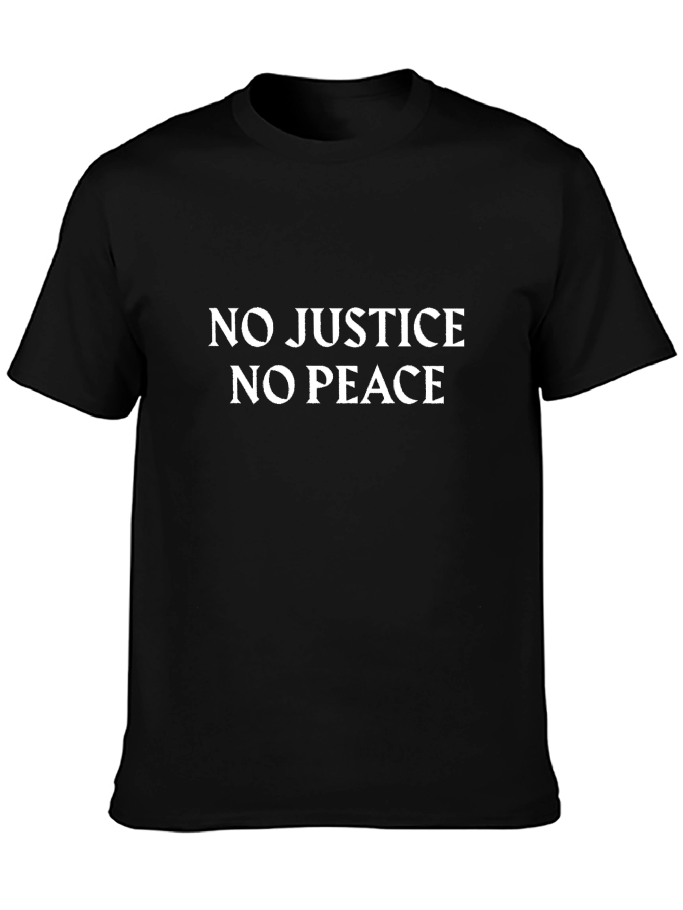 No Justice No Peace Graphic Tee - Black