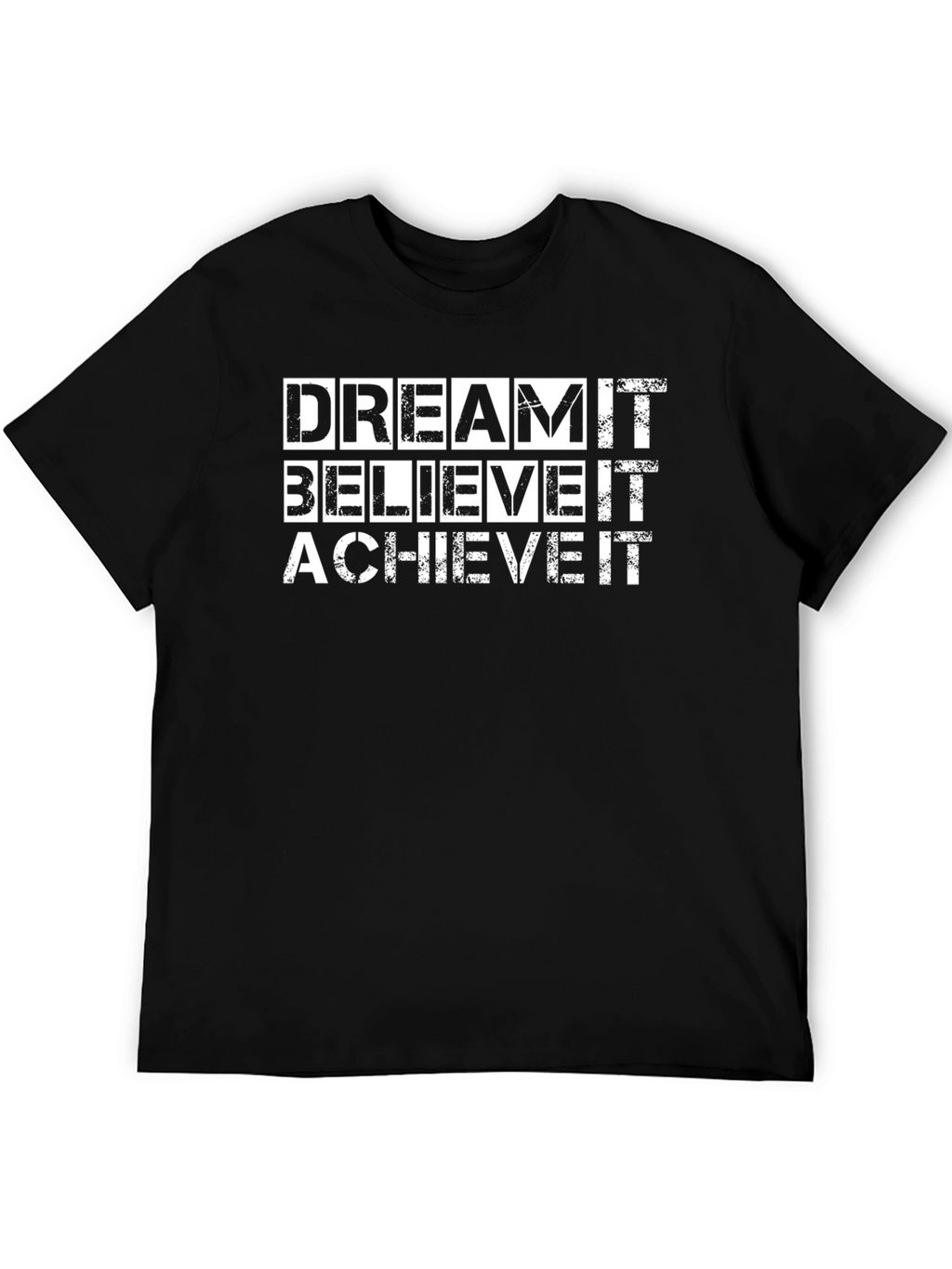 Dream Believe Achieve Graphic Tee - Black T-Shirt