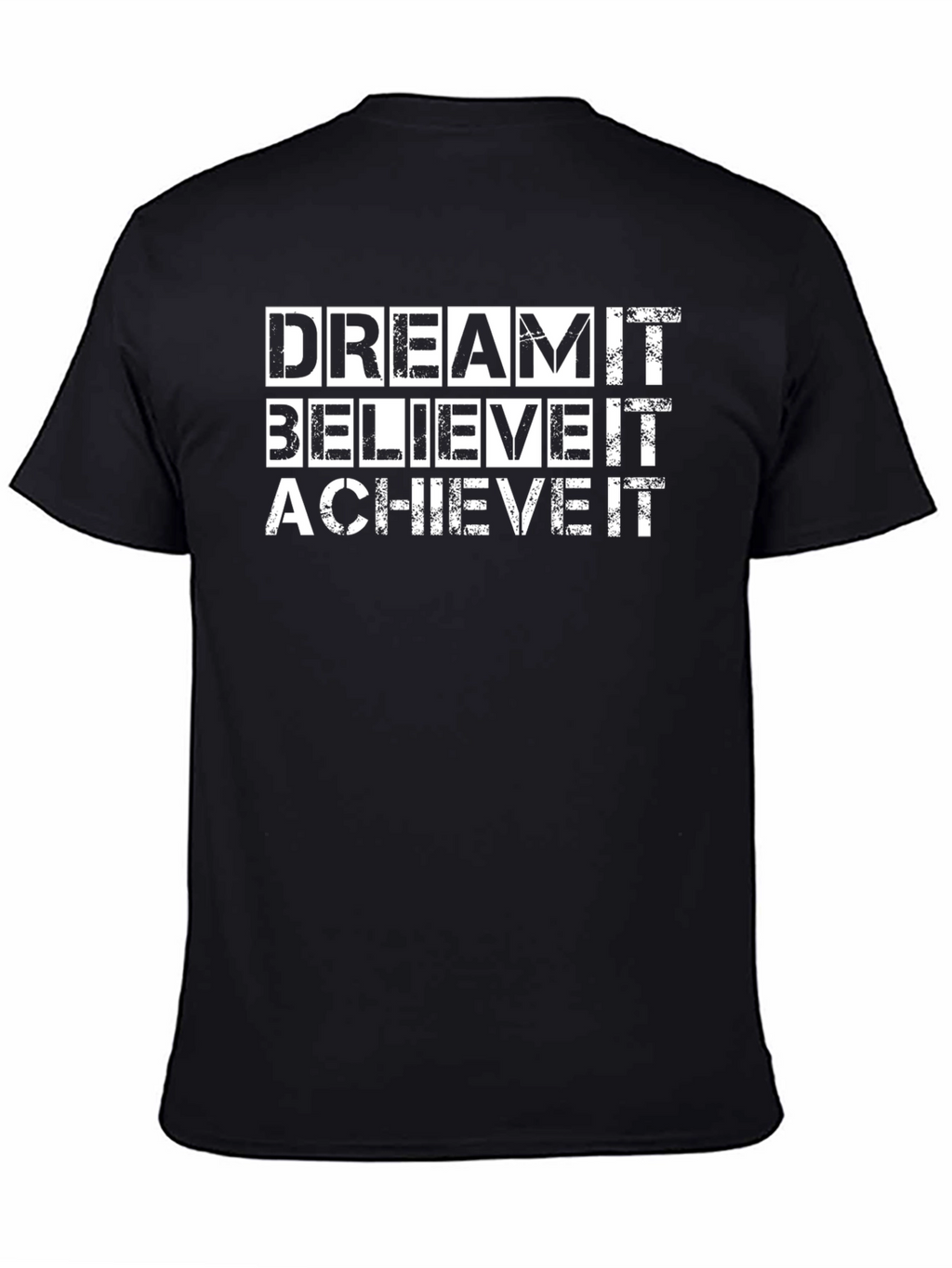 Dream Believe Achieve Graphic Tee - Black T-Shirt