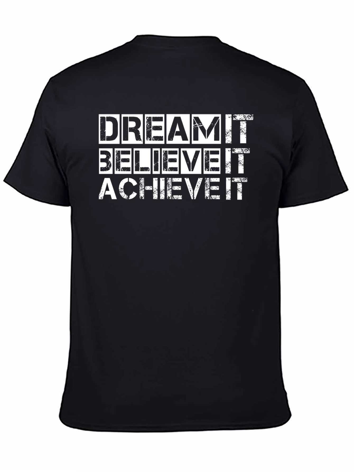 Dream Believe Achieve Graphic Tee - Black T-Shirt