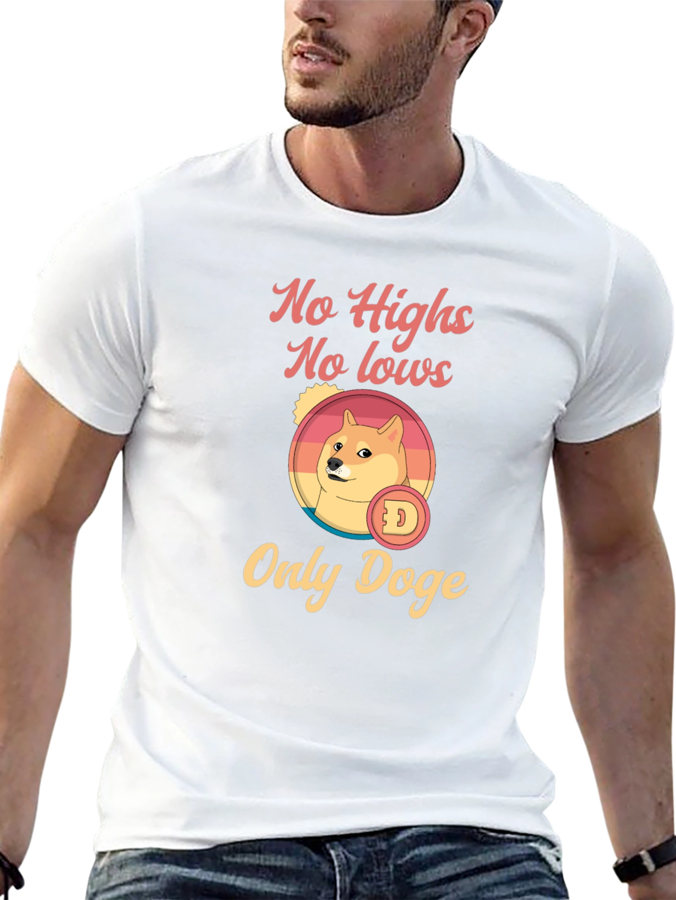 No Highs No Lows Only Doge Graphic T-Shirt