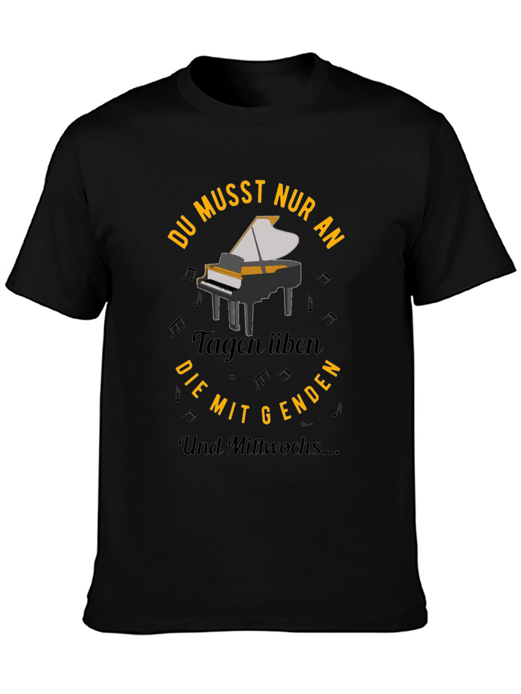 Piano Practice T-Shirt - Music Lover Tee