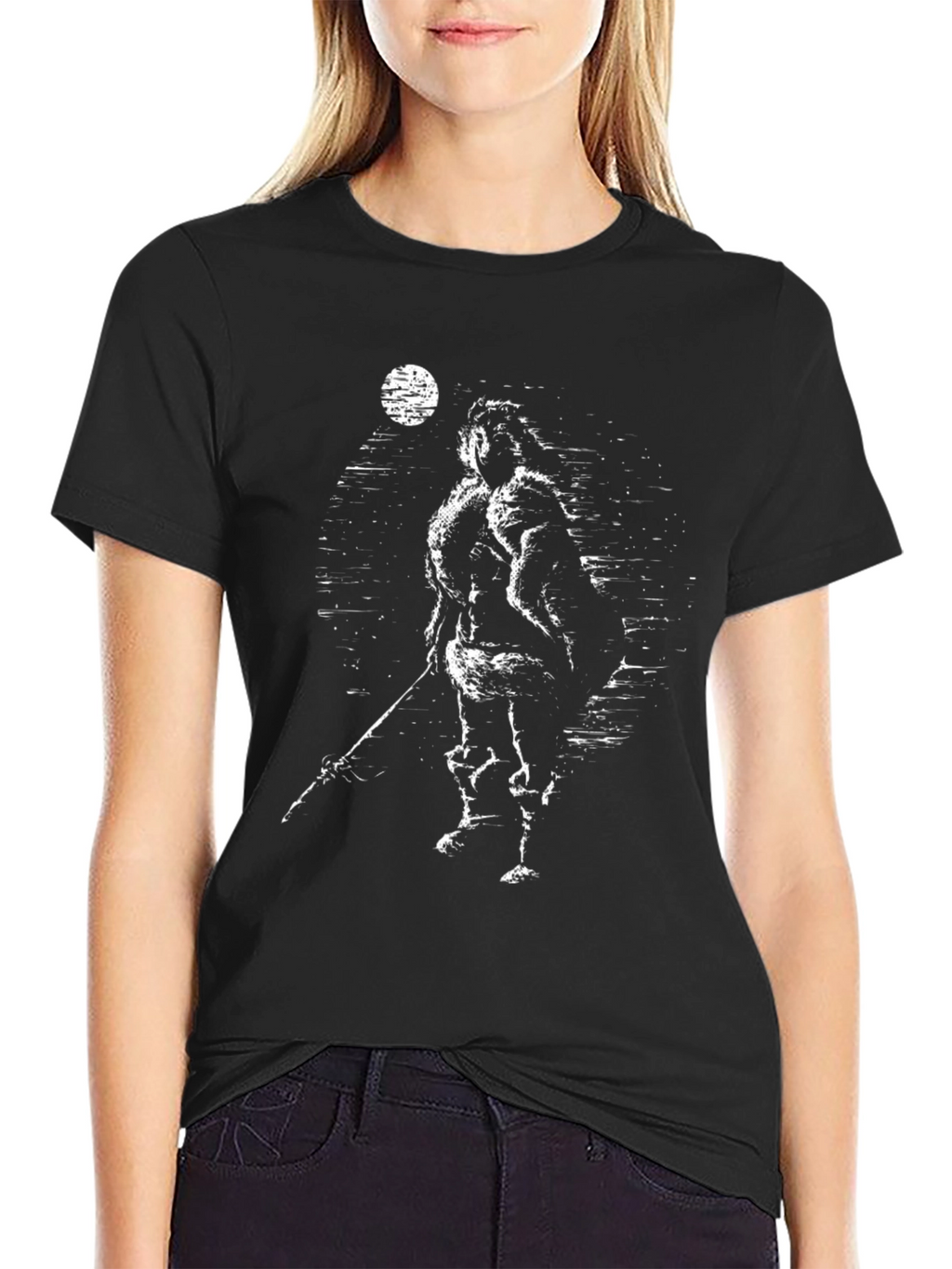 Warrior Graphic Black T-Shirt