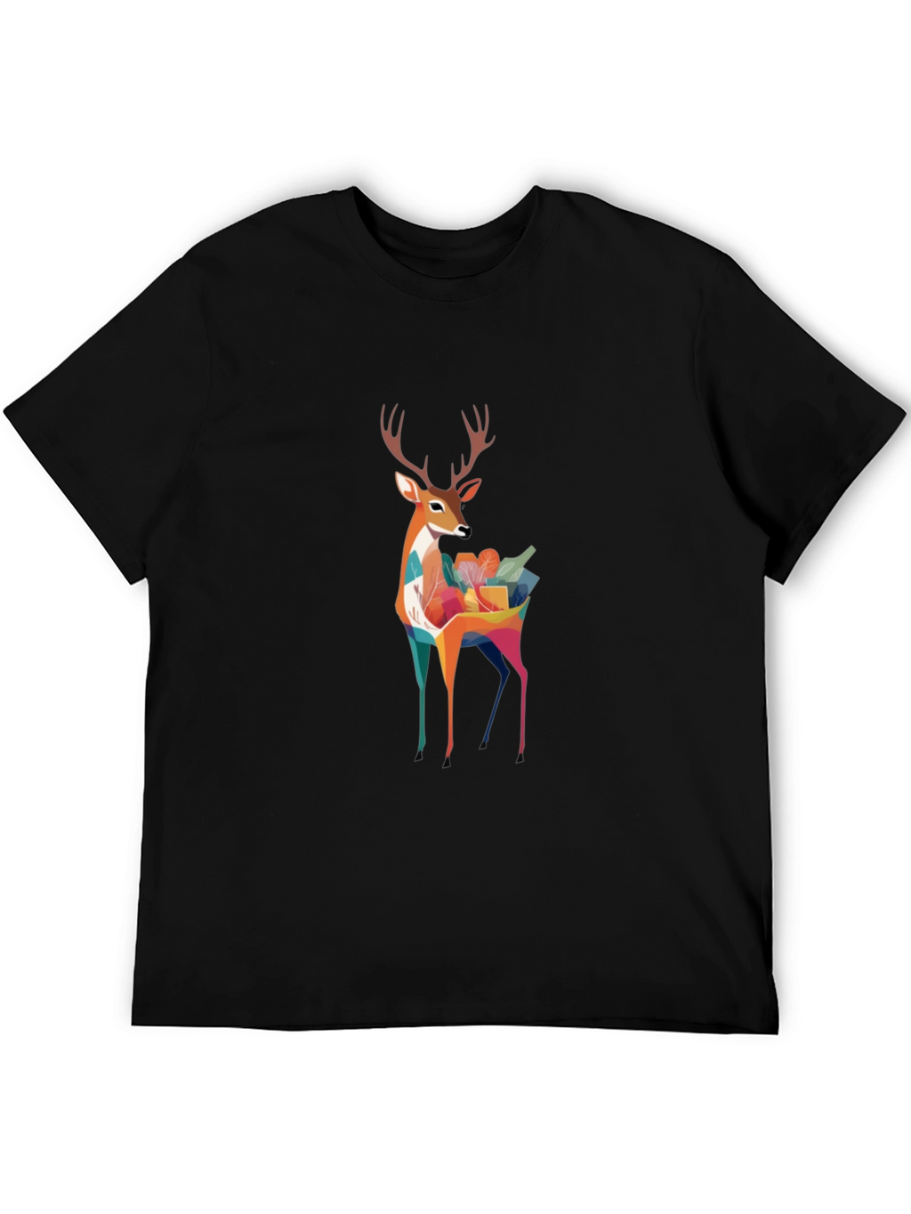 Deer With Gifts Graphic T-Shirt
