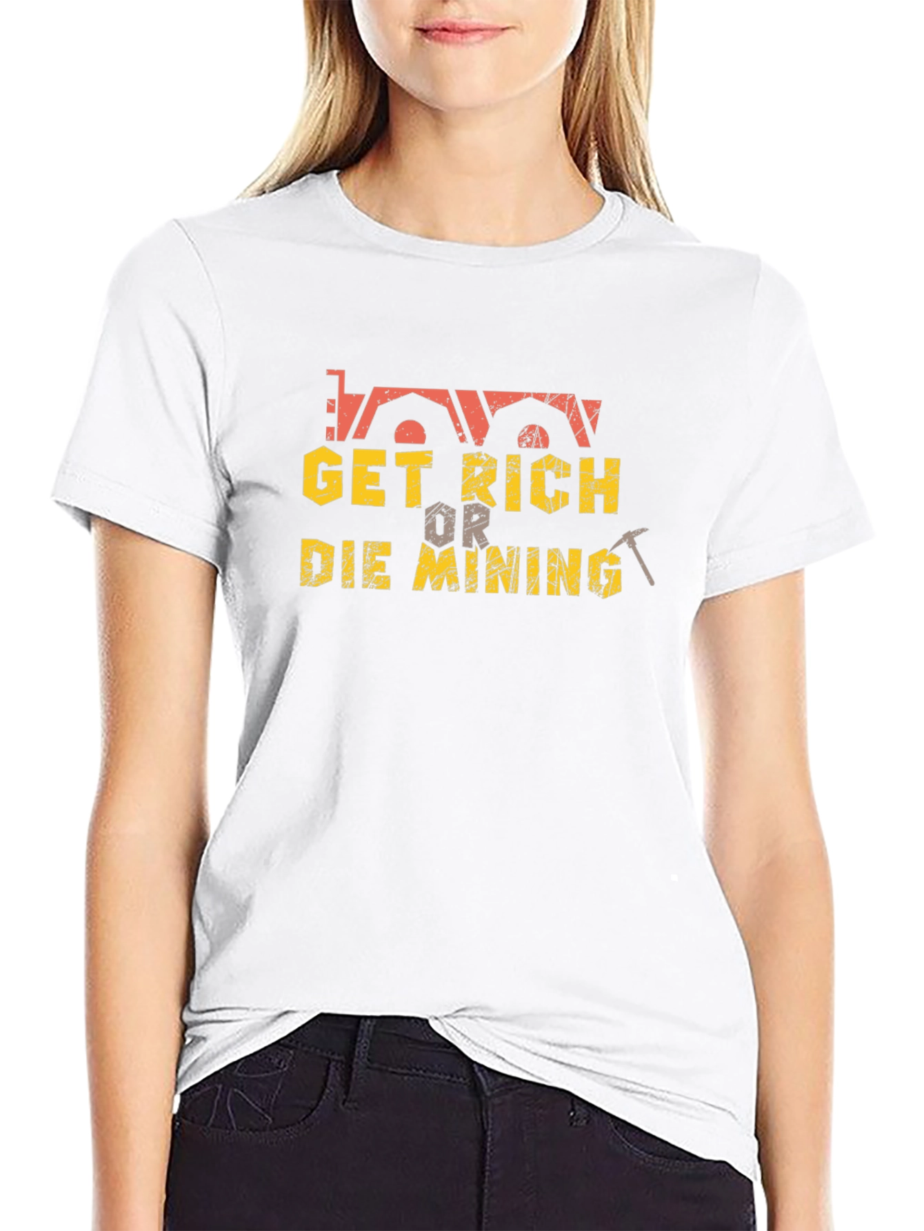 Get Rich or Die Mining T-Shirt - Black