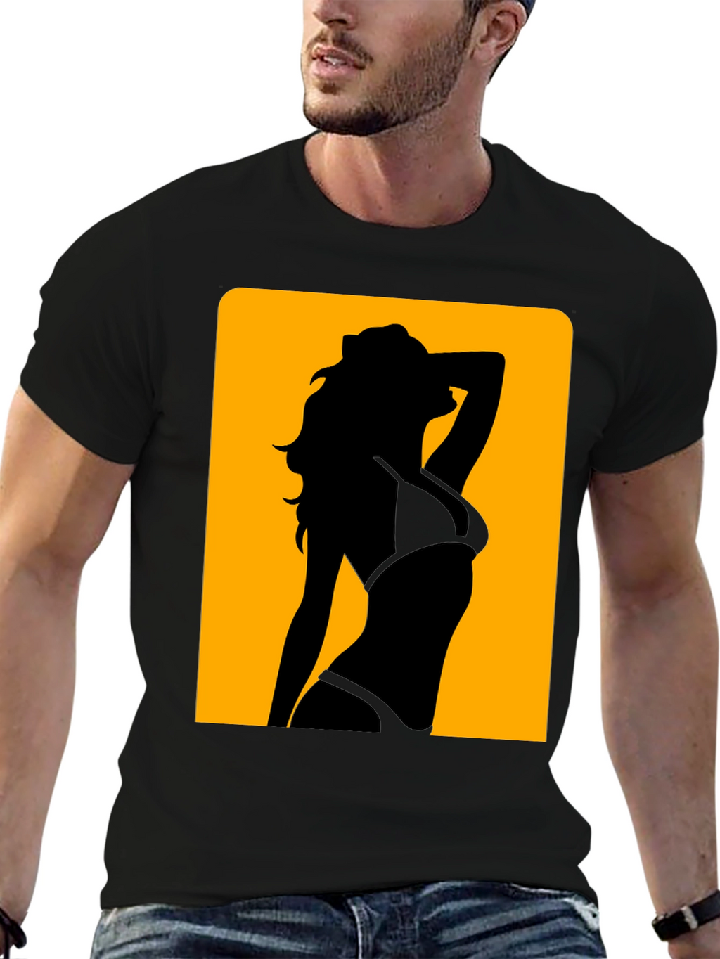 Silhouette Woman Graphic Tee - Modern Design