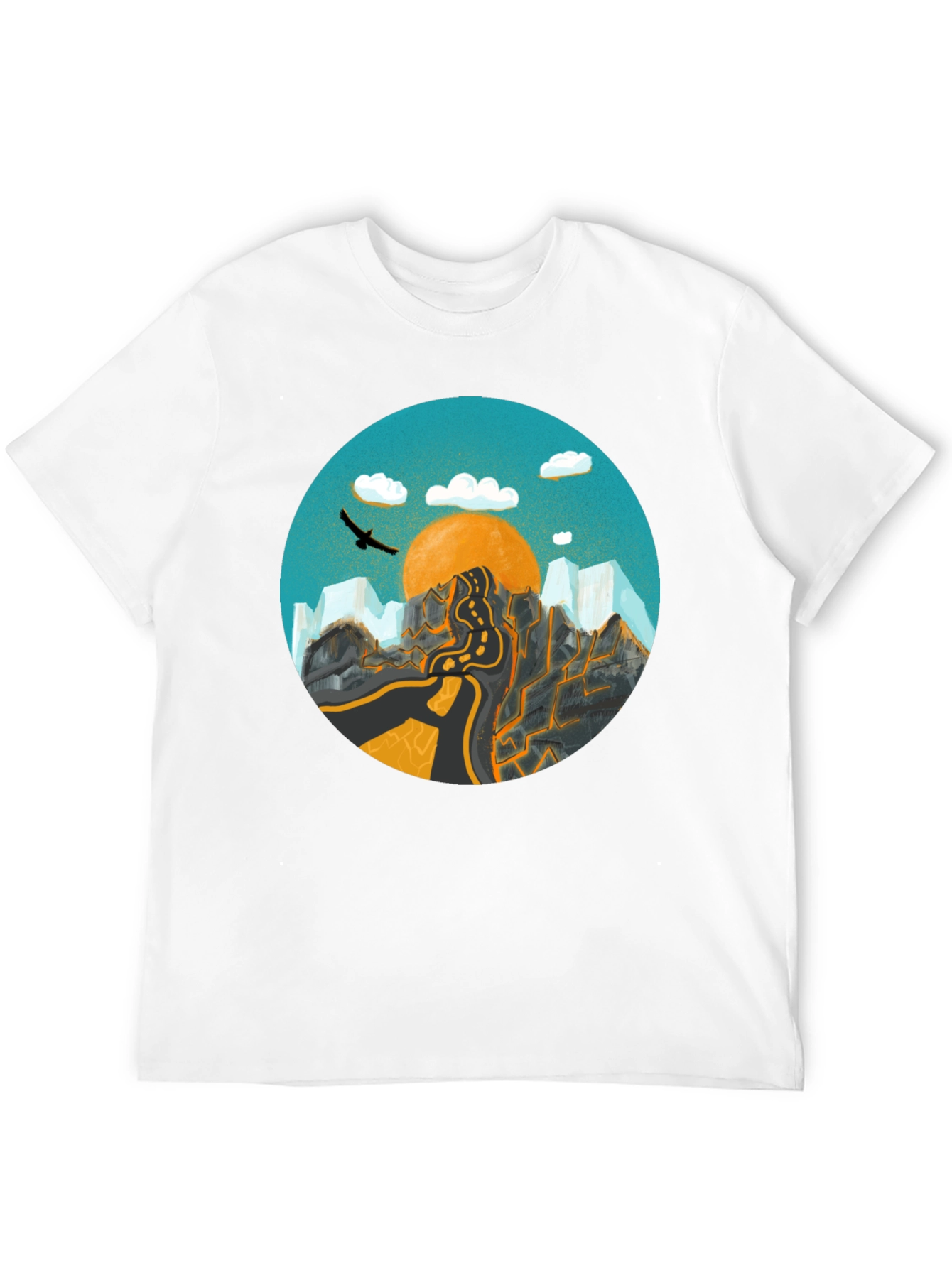 Mountain Road Graphic Tee - Adventure Awaits