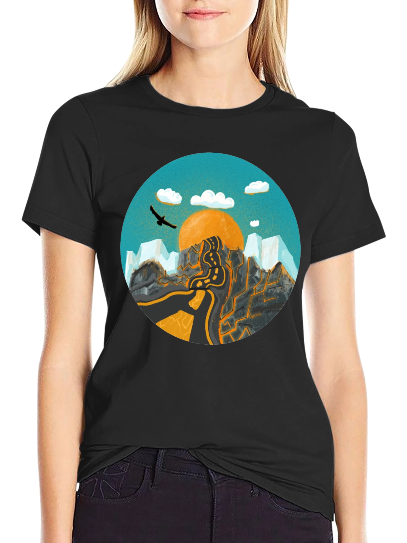 Mountain Road Graphic Tee - Adventure Awaits