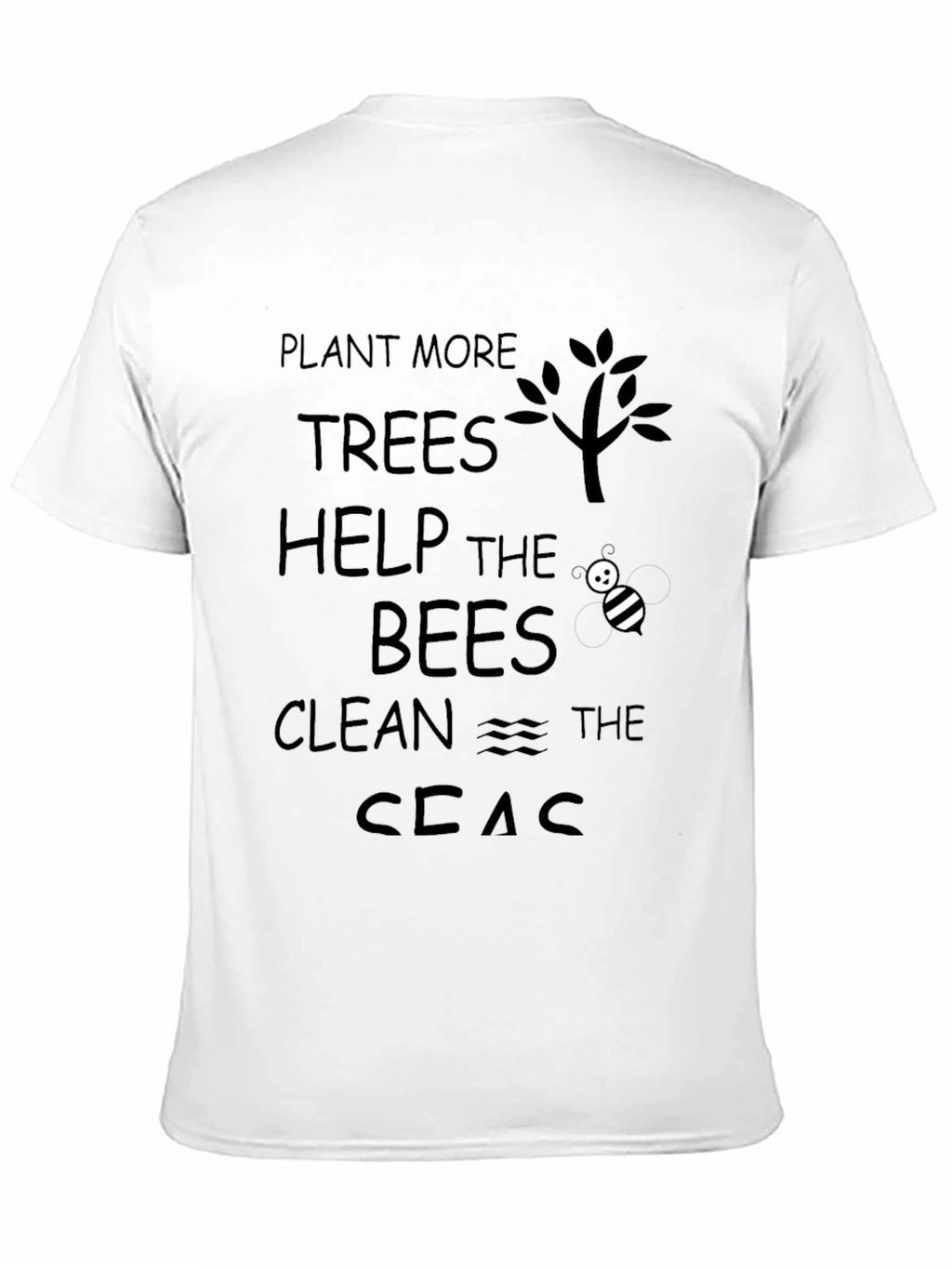 Eco-Friendly Graphic Tee: Plant Help Clean!