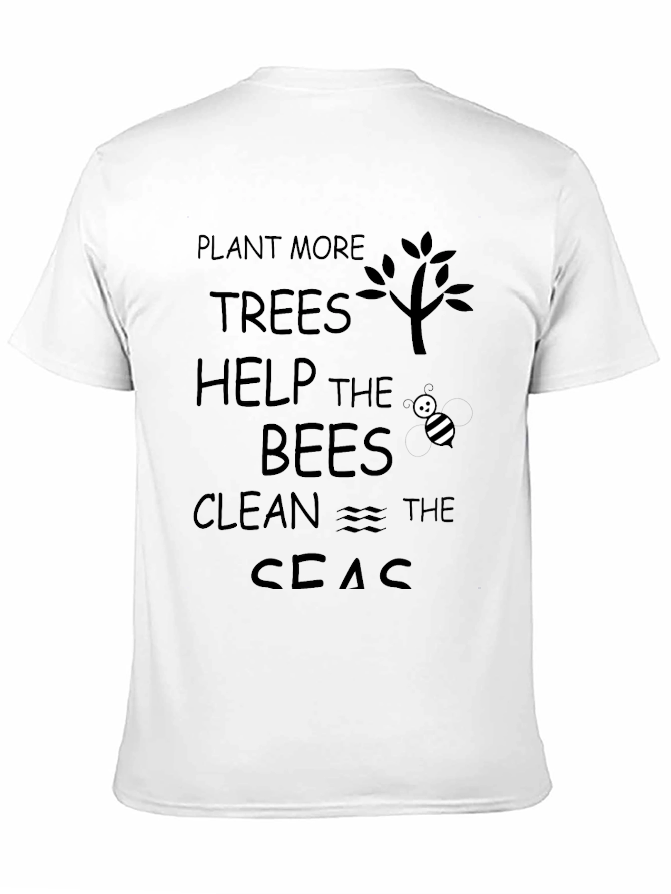 Eco-Friendly Graphic Tee: Plant Help Clean!