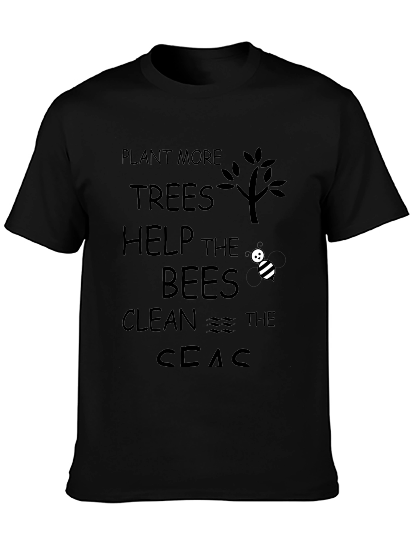 Eco-Friendly Graphic Tee: Plant Help Clean!