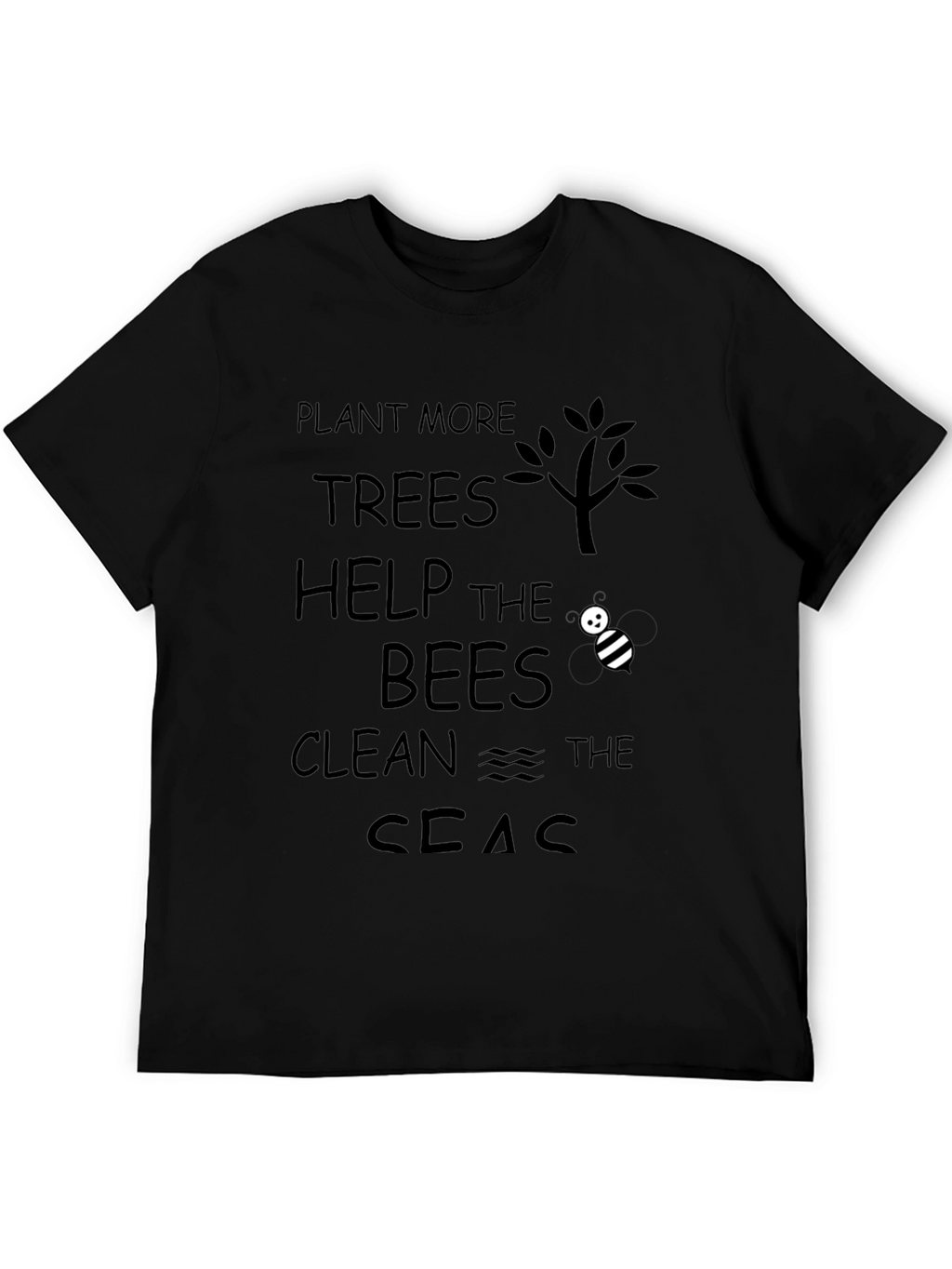 Eco-Friendly Graphic Tee: Plant Help Clean!