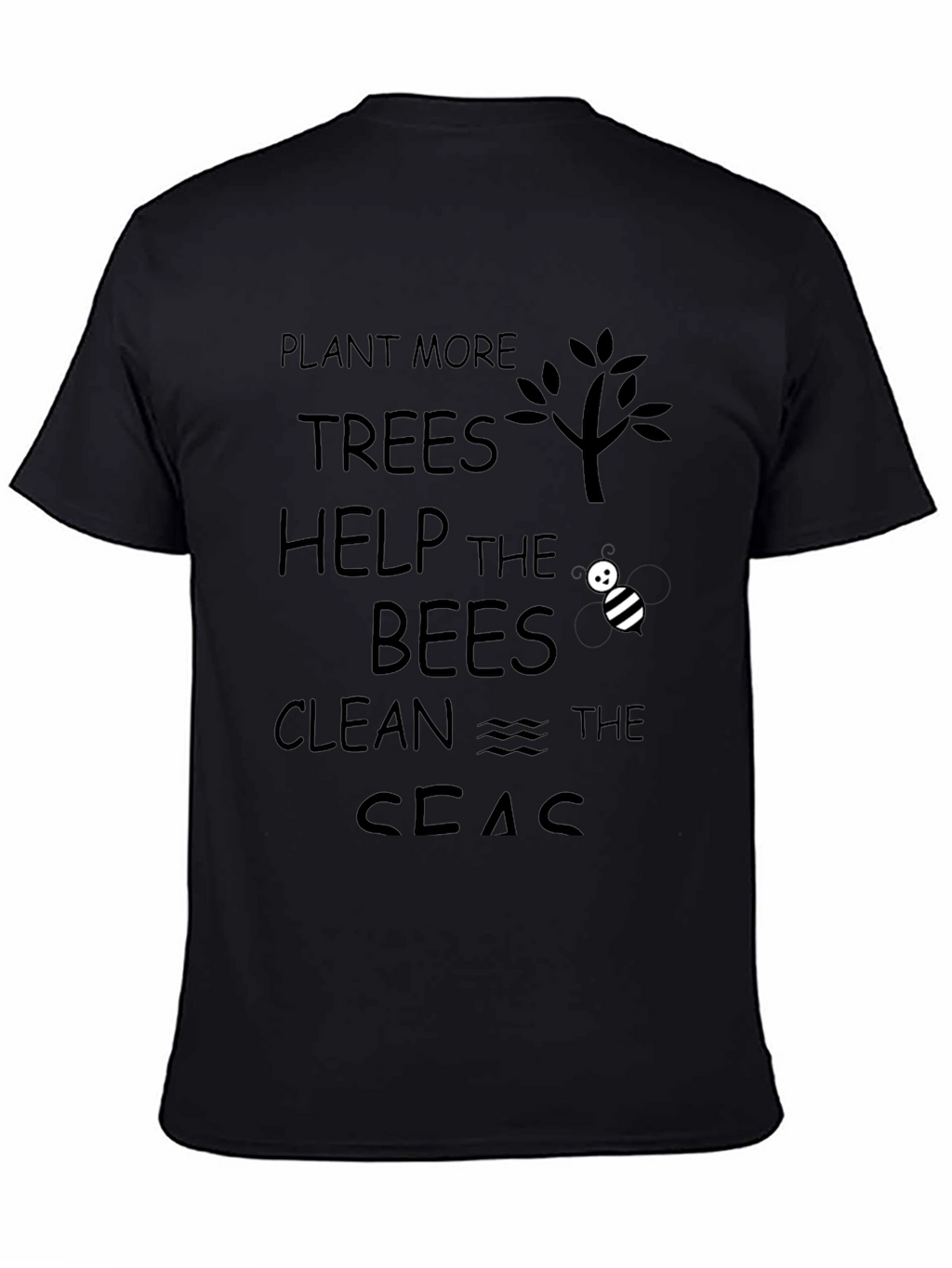 Eco-Friendly Graphic Tee: Plant Help Clean!
