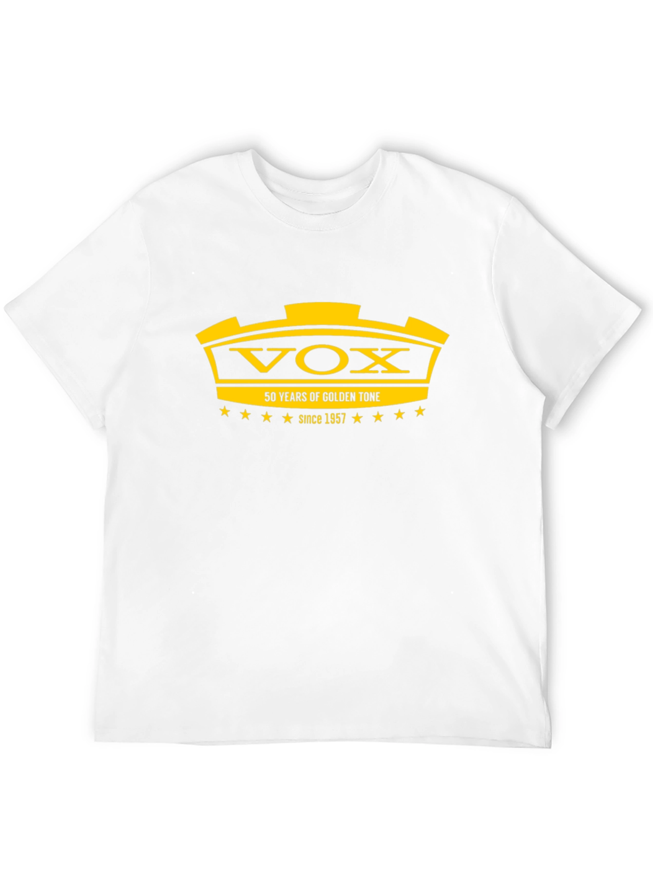 VOX 50 Years Golden Tone Black T-Shirt