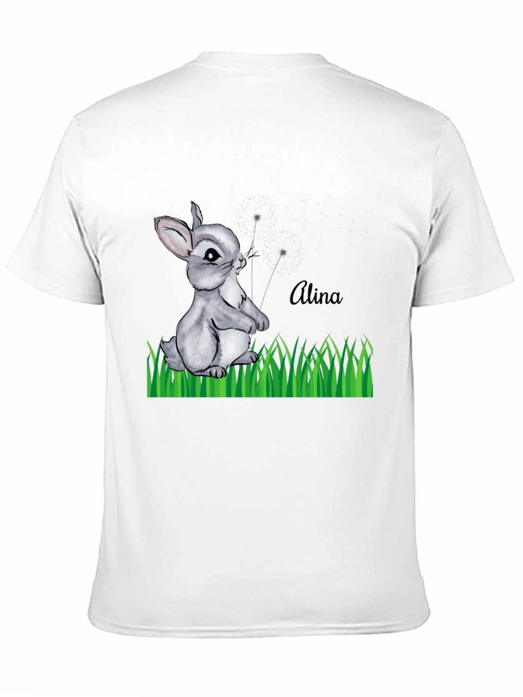 Bunny Alina Personalized Black T-Shirt