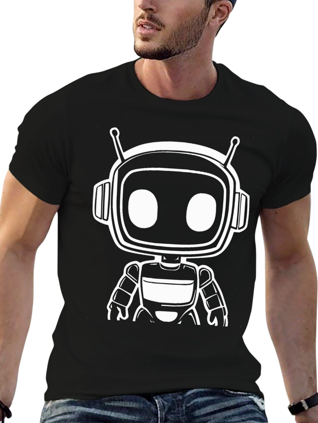 Robot Graphic Tee - Cool Sci-Fi Shirt
