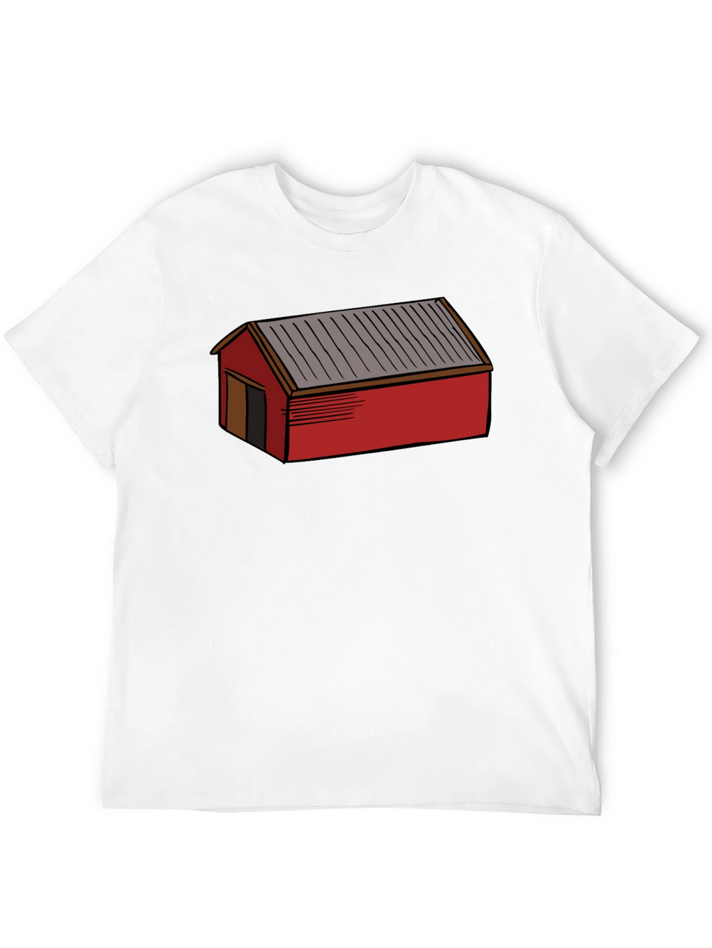 Red Shed Graphic Tee - Black Casual Cotton T-Shirt