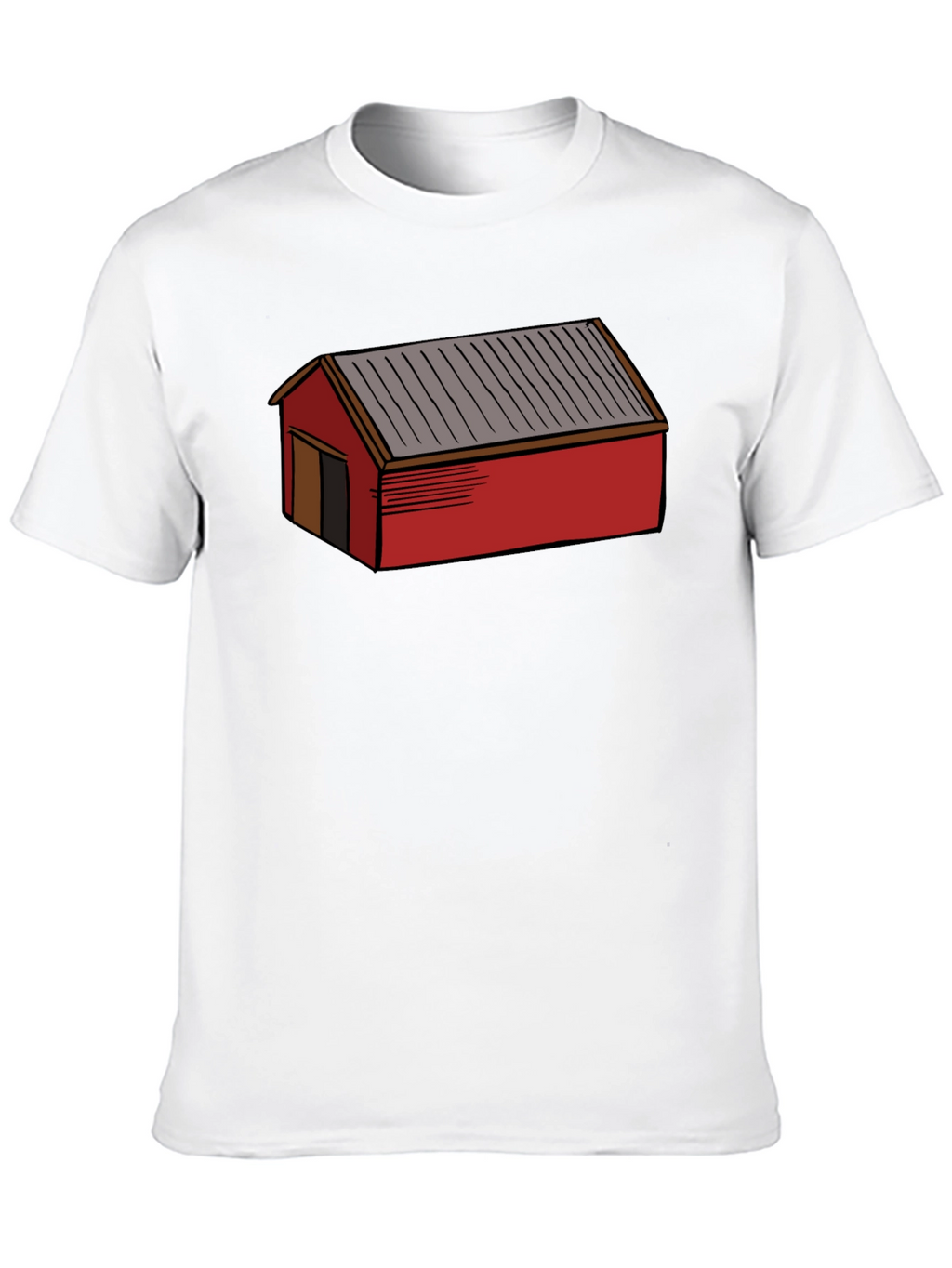 Red Shed Graphic Tee - Black Casual Cotton T-Shirt