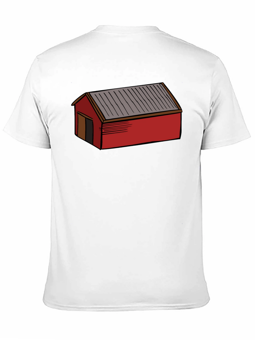 Red Shed Graphic Tee - Black Casual Cotton T-Shirt