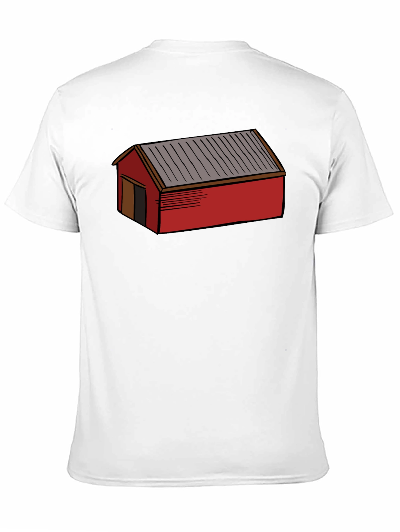 Red Shed Graphic Tee - Black Casual Cotton T-Shirt
