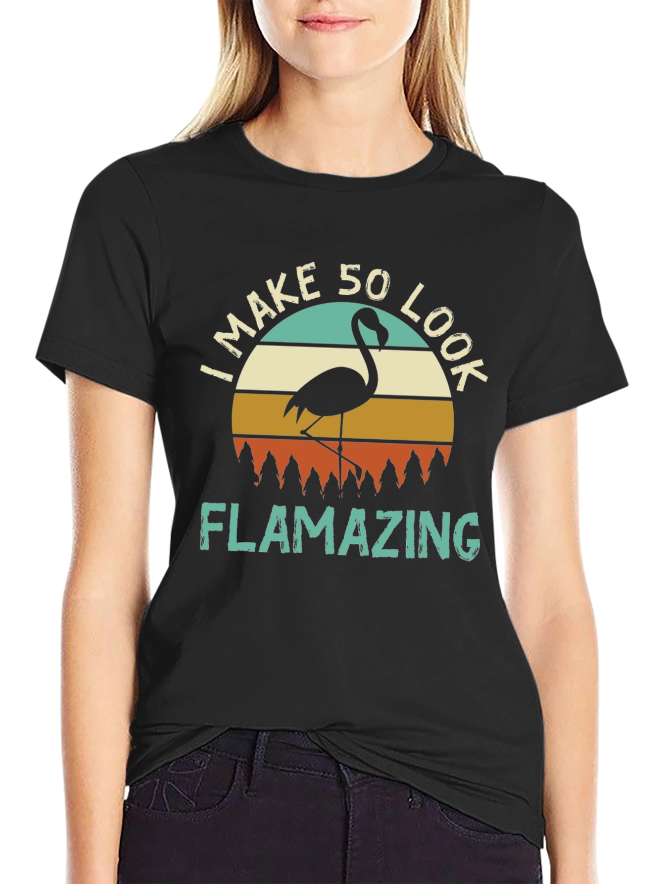 Flamazing 50th Birthday Flamingo T-Shirt