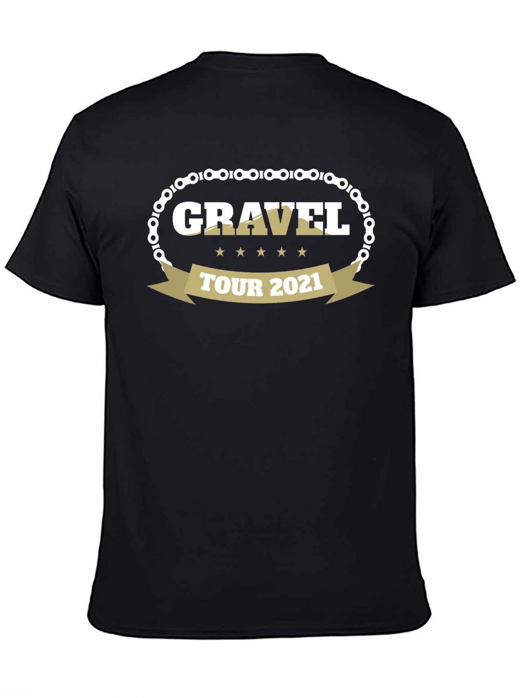 Gravel Tour 2021 Black T-Shirt