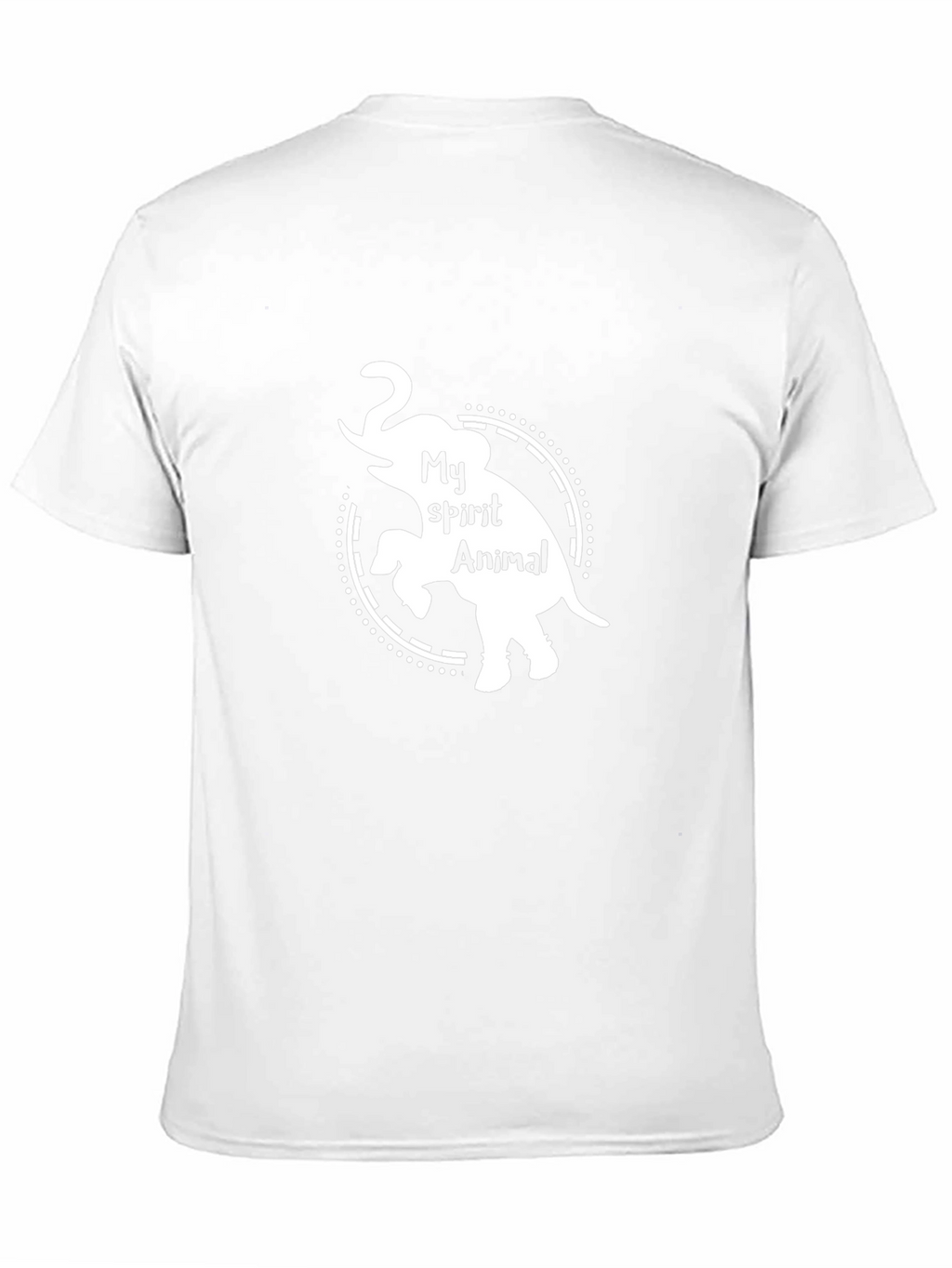 Elephant Spirit Animal T-Shirt - Black Crew Neck Tee