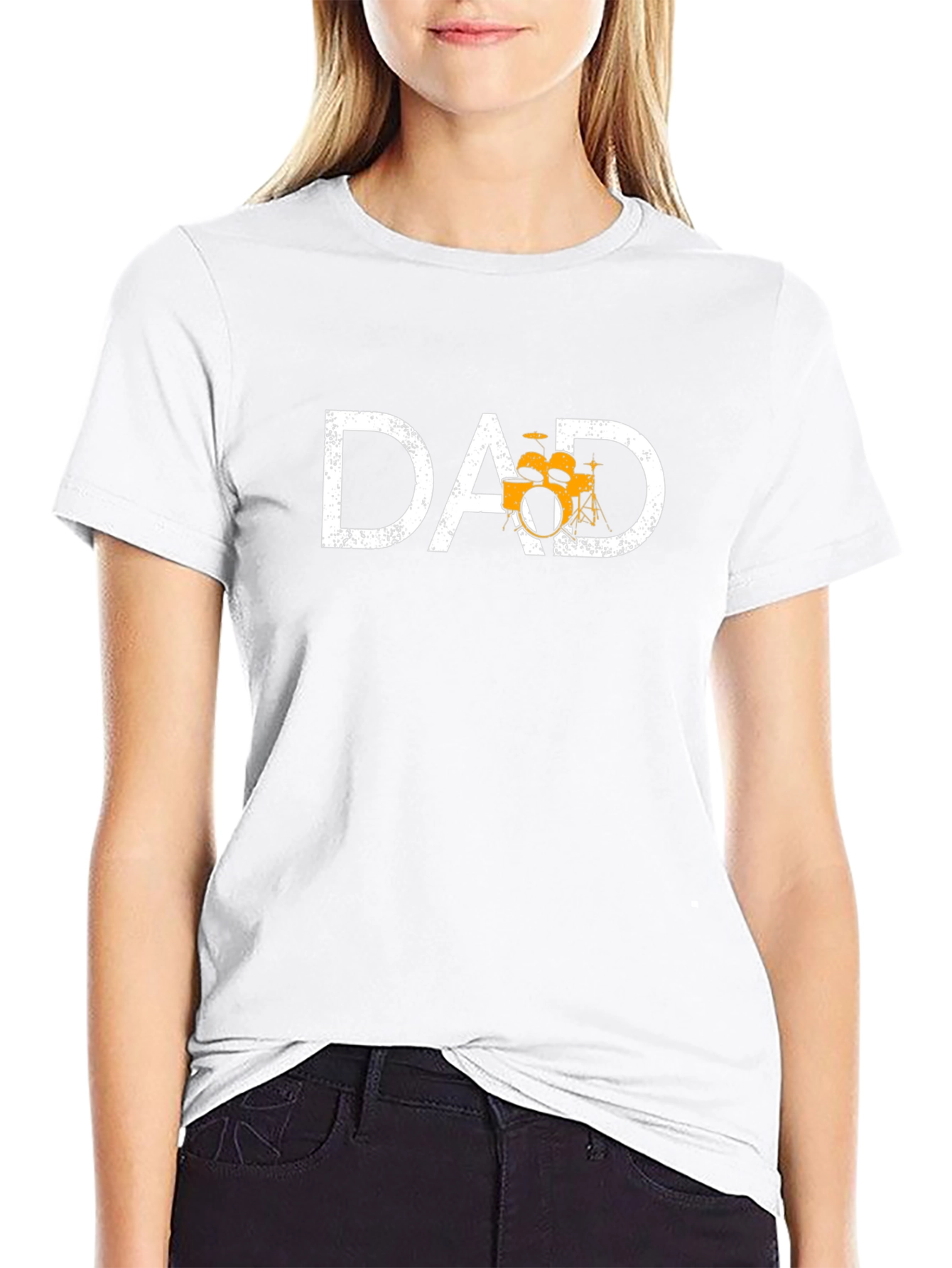 Dad Drum Set Graphic Tee - Musician Father T-Shirt