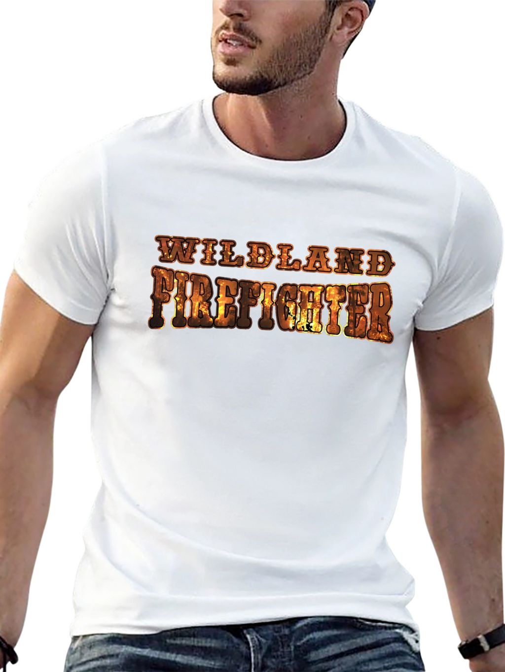 Wildland Firefighter Graphic Tee - Black