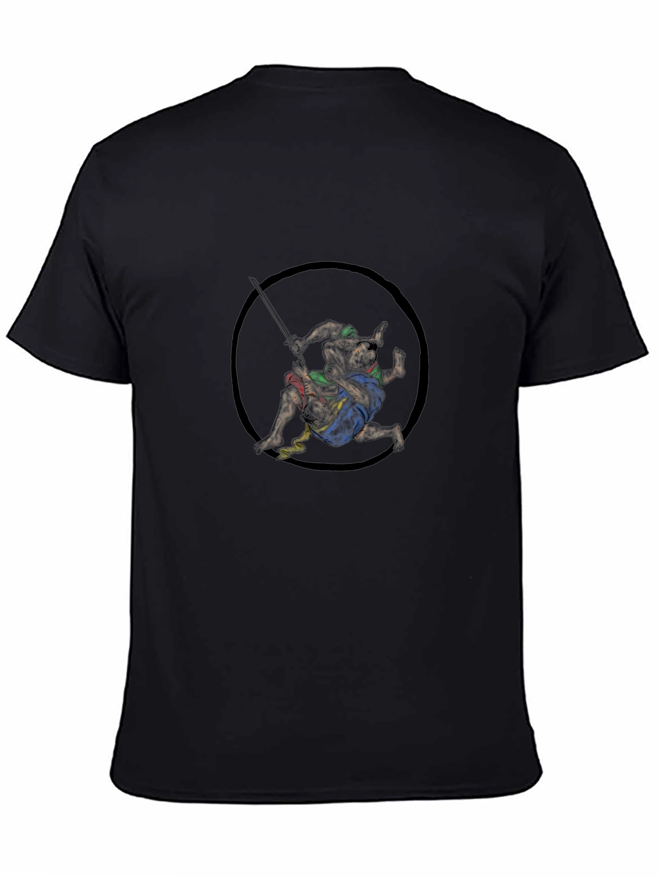 Wrestling Graphic Black Tee