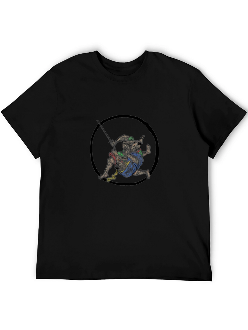 Wrestling Graphic Black Tee