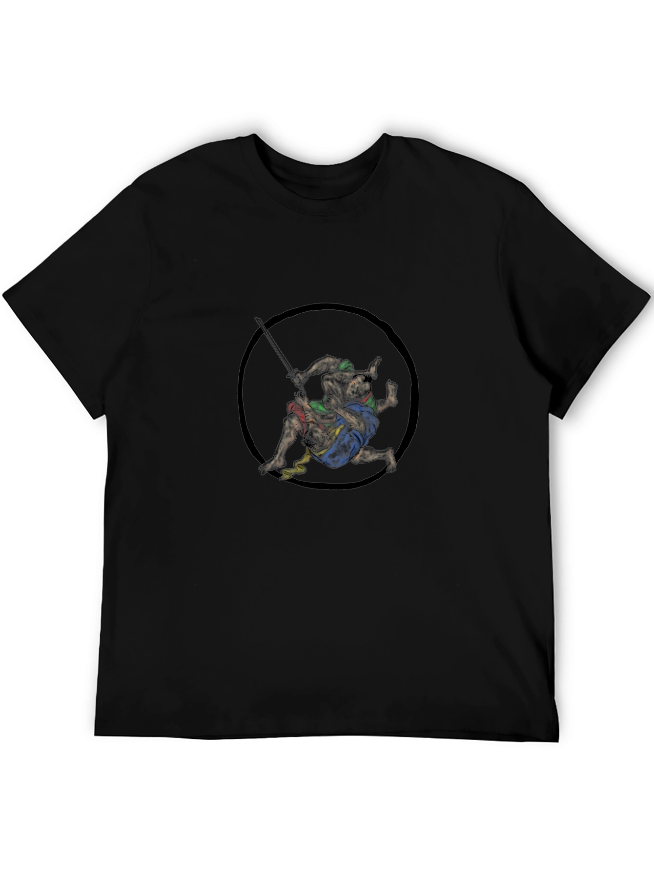 Wrestling Graphic Black Tee