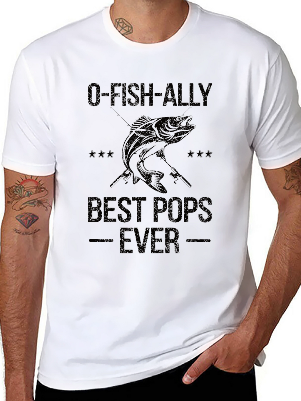 O-FISH-ALLY Best Pops Ever T-Shirt