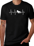 Lion Heartbeat T-Shirt - Black