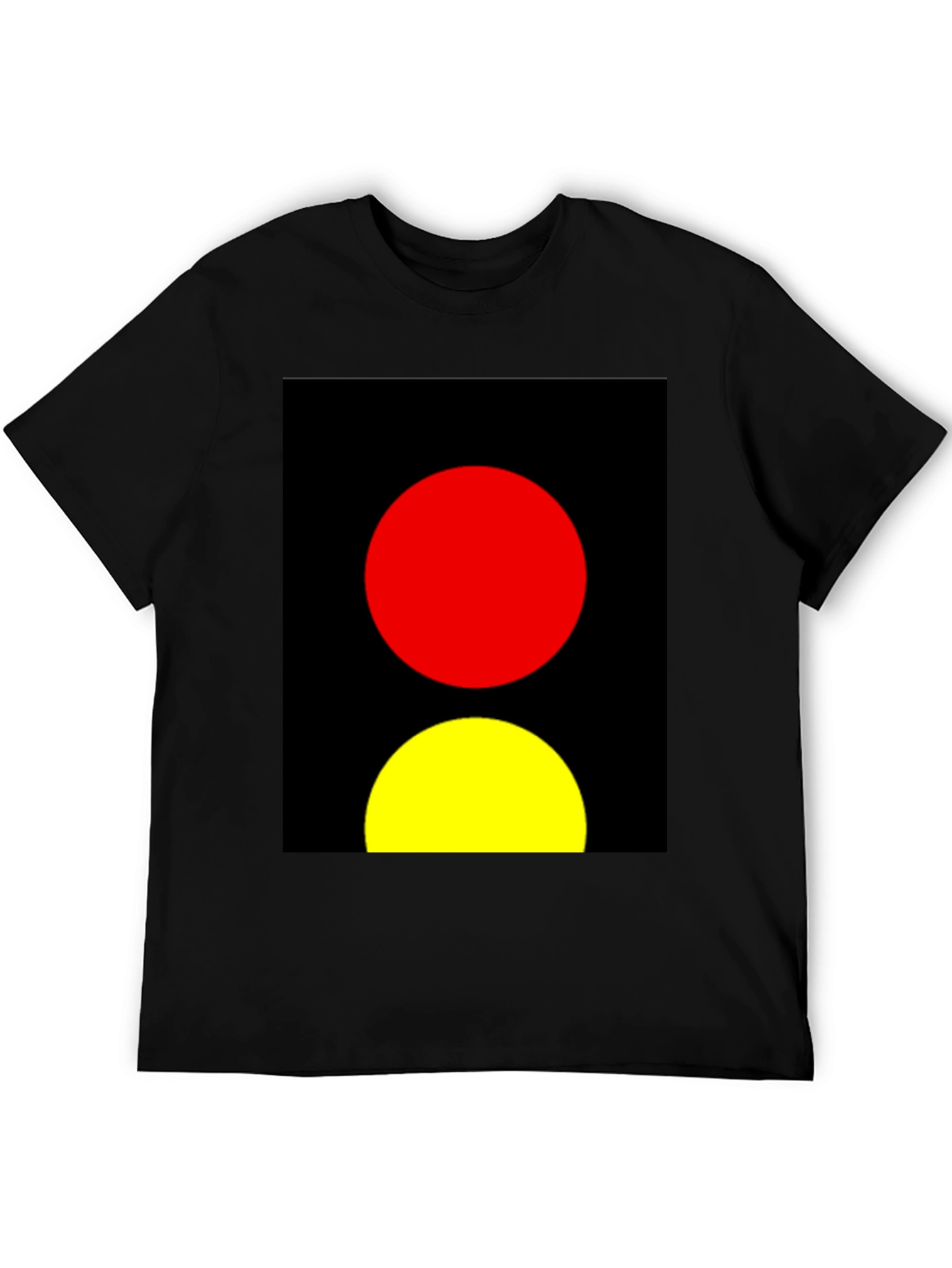 Abstract Red and Yellow Circles Graphic Tee