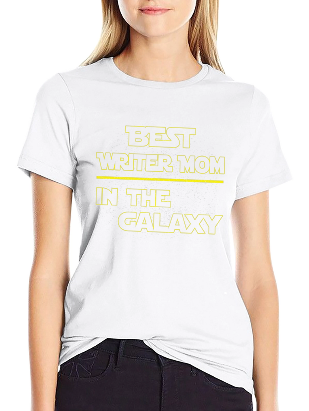 Best Writer Mom Galaxy Black T-Shirt