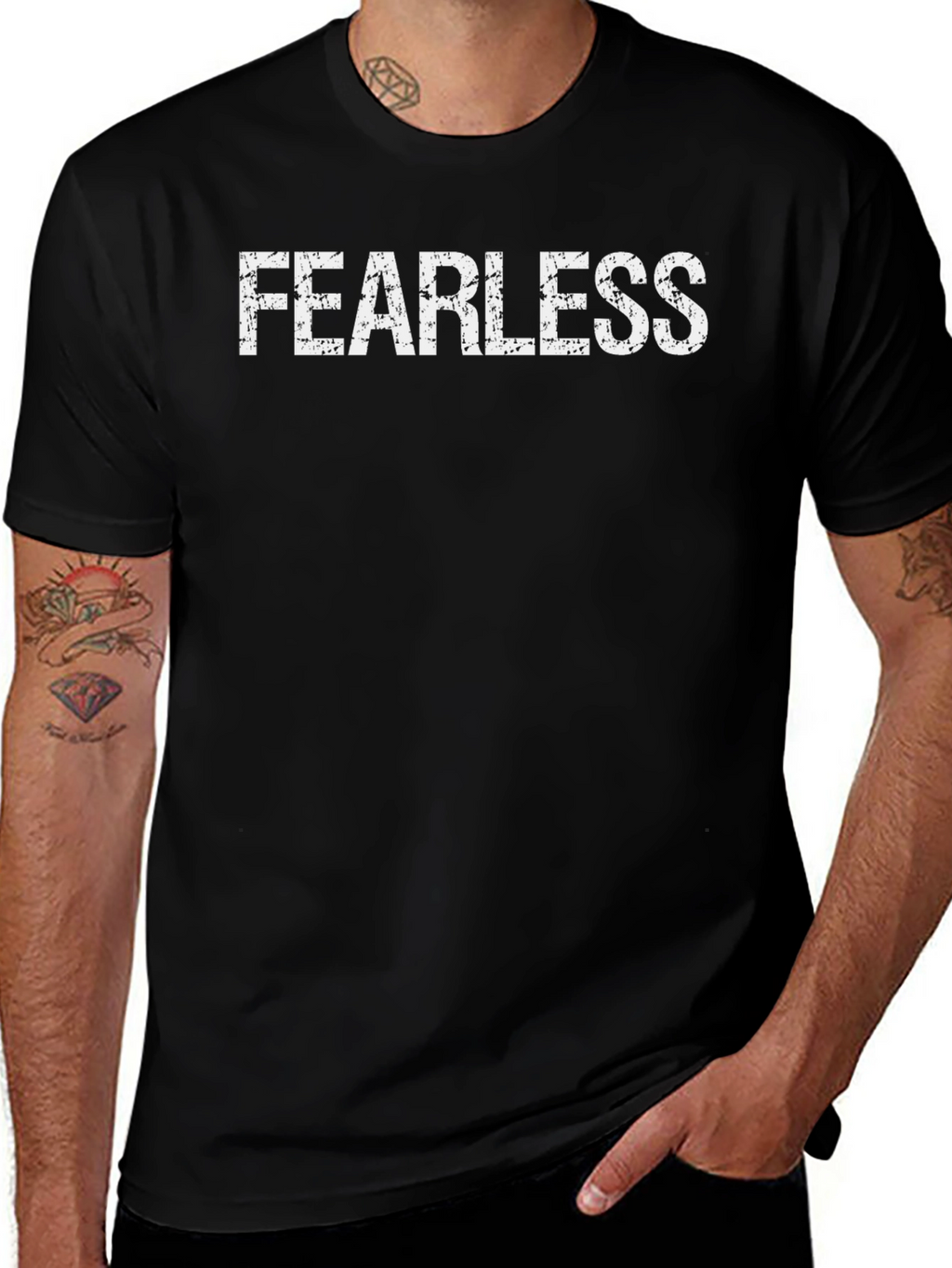 Fearless Graphic Tee - Trendy Casual Wear