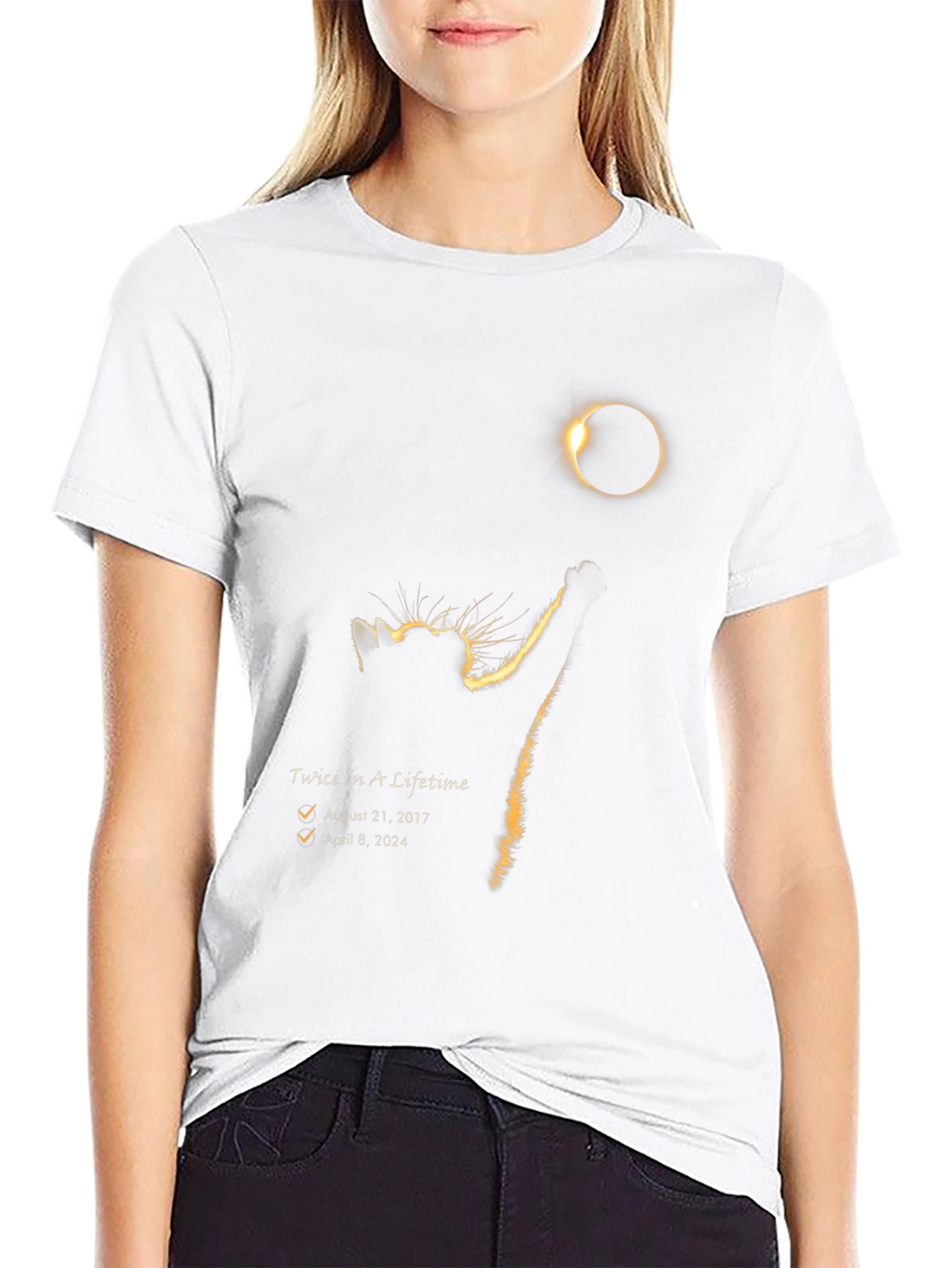 Eclipse Cat T-Shirt - Twice In A Lifetime