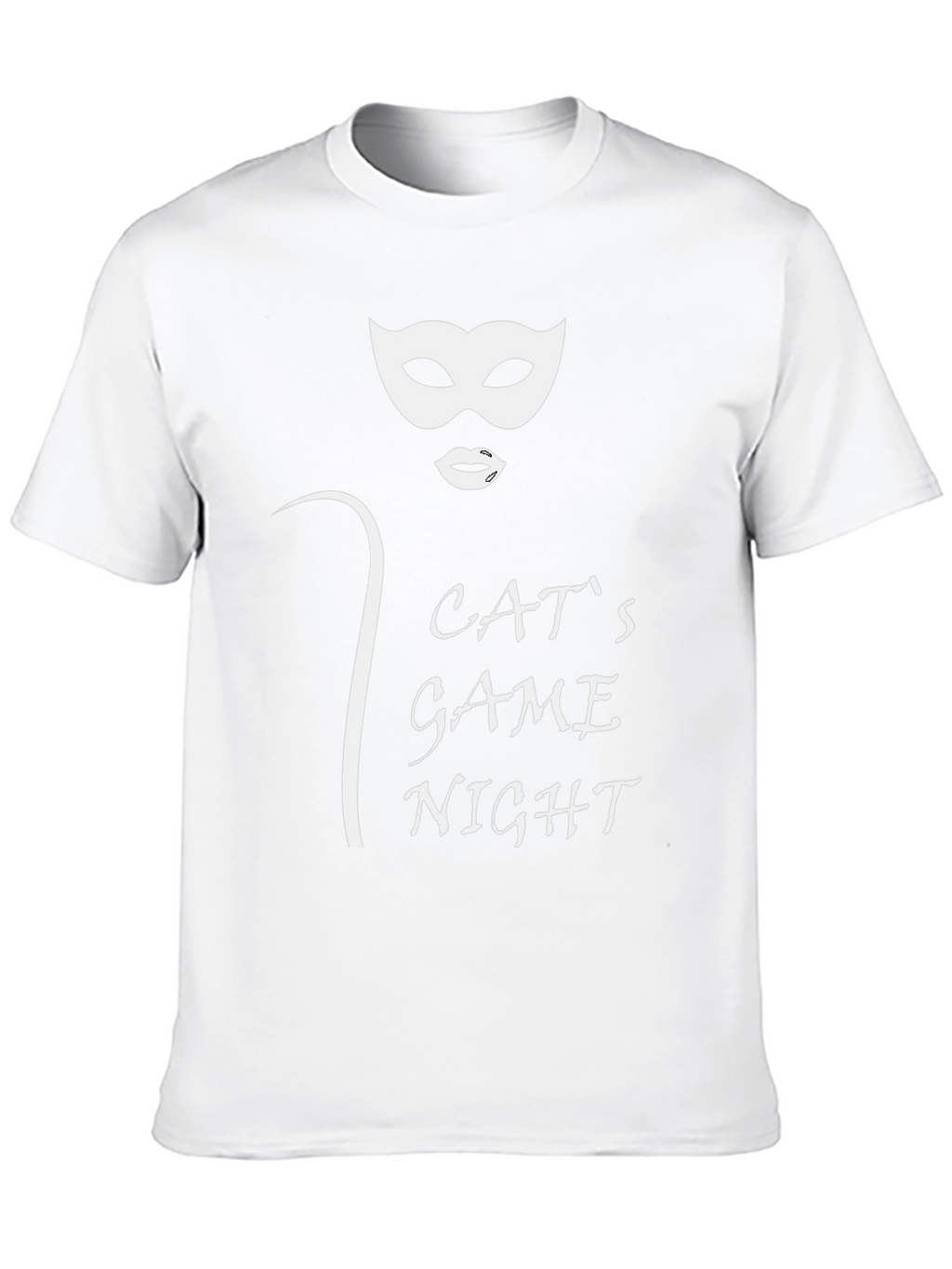 Cats Game Night Black T-Shirt